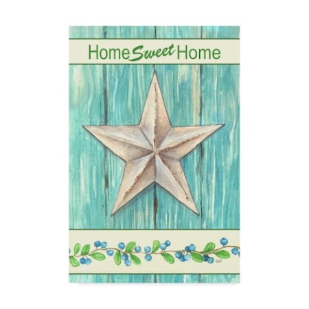 Melinda Hipsher 'Blue Star Sweet Home' Canvas Art,22x32